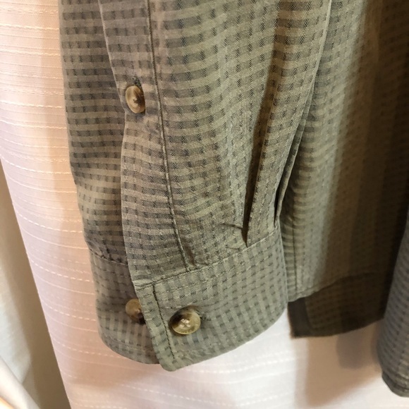 The North Face Button Down Green Size L #2192 - Picture 4 of 8